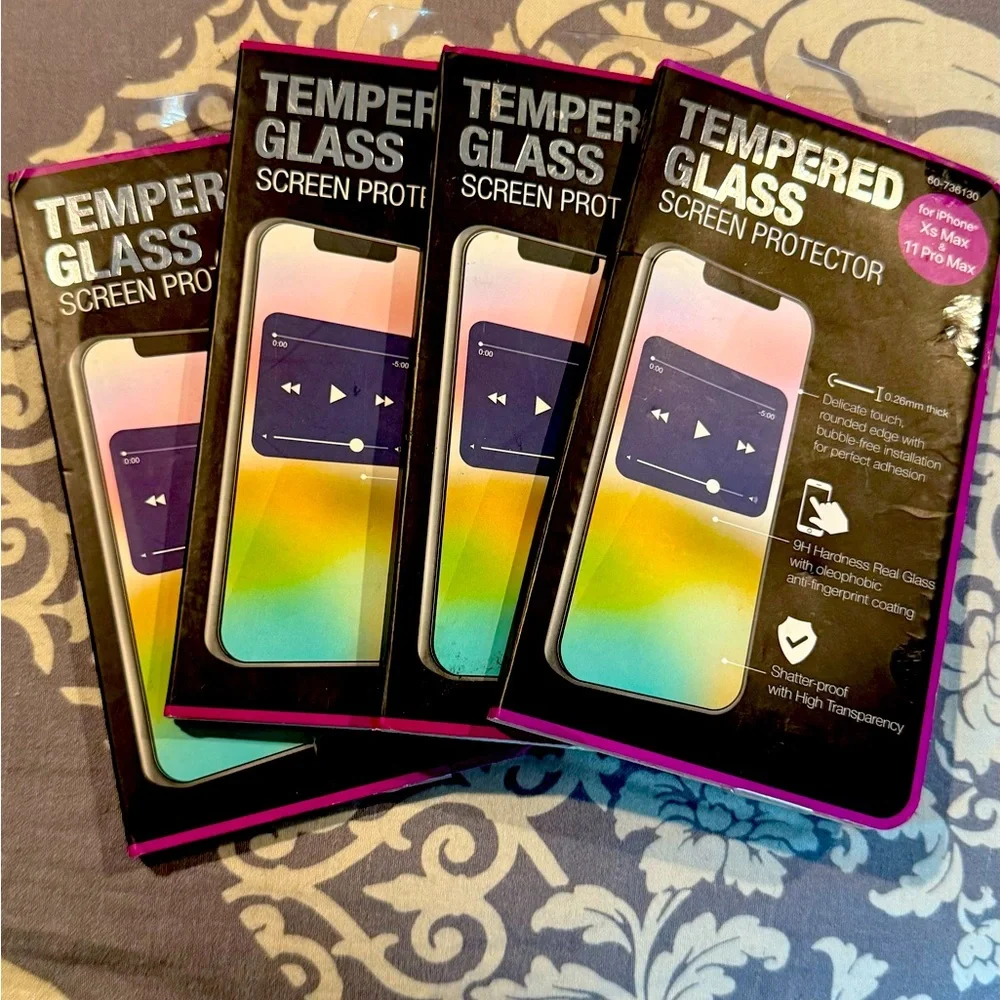 iPhone XS Max & 11 Pro Max Tempered Glass Screen Protectors